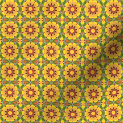 Summery Yellow Kaleidoscope