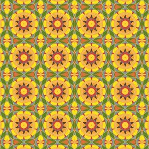 Summery Yellow Kaleidoscope