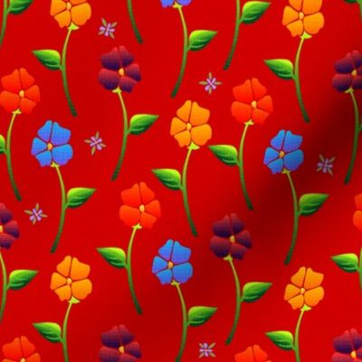 bouquet carpet red