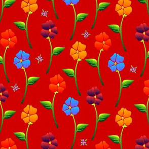 bouquet carpet red