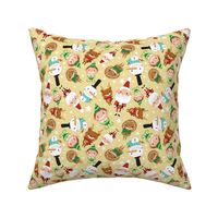 Christmas Crew - Yellow - Scattered - Large