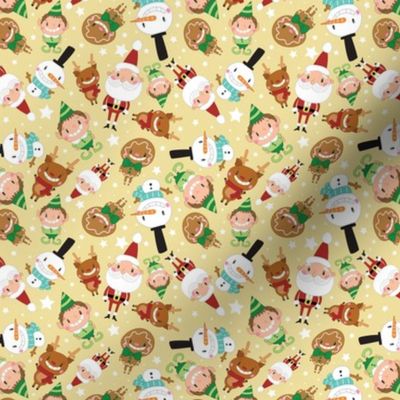 Christmas Crew - Yellow - Scattered - Small