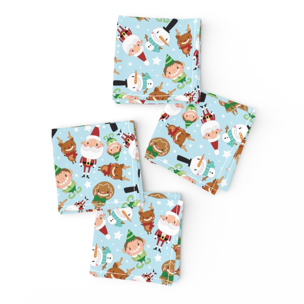 Christmas Crew - Blue - Scattered - Large