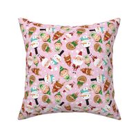 Christmas Crew - Pink - Scattered - Large