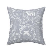 Winter Woodland Toile (grey solid/burlap) LRG