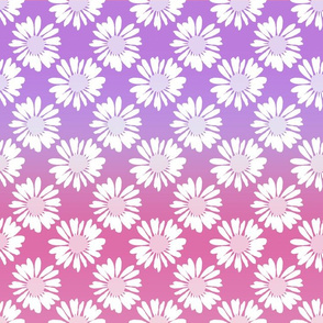 Purple Gradient Flowers