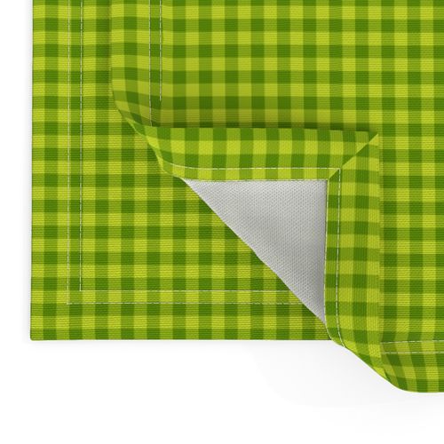 new leaf and green leaf gingham, 1/4" squares 