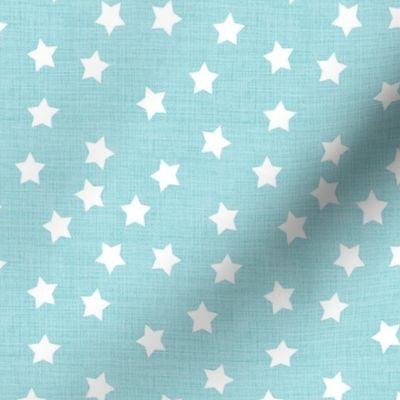 Star Ditsy Sky Blue Linen 