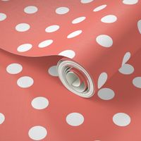 dots // coral dot dots coral baby nursery girls sweet simple dots 