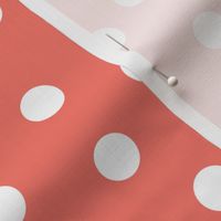 dots // coral dot dots coral baby nursery girls sweet simple dots 