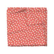 dots // coral dot dots coral baby nursery girls sweet simple dots 