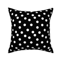 Polka Dots - Black and White by Andrea Lauren