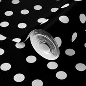 Polka Dots - Black and White by Andrea Lauren