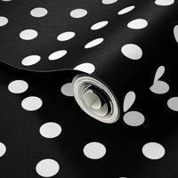 Polka Dots - Black and White by Andrea Lauren