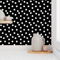 Polka Dots - Black and White by Andrea Lauren