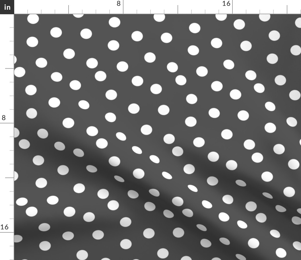 Polka Dots - Charcoal by Andrea Lauren