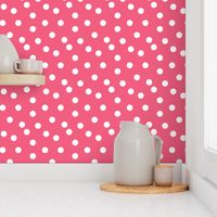 dot // pink fabric cute dots polka dot girls sweet dots