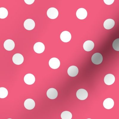 dot // pink fabric cute dots polka dot girls sweet dots