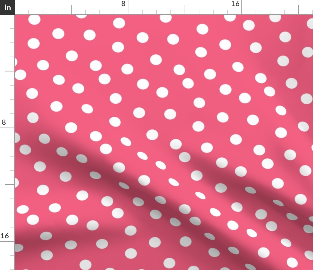 dot // pink fabric cute dots polka dot girls sweet dots