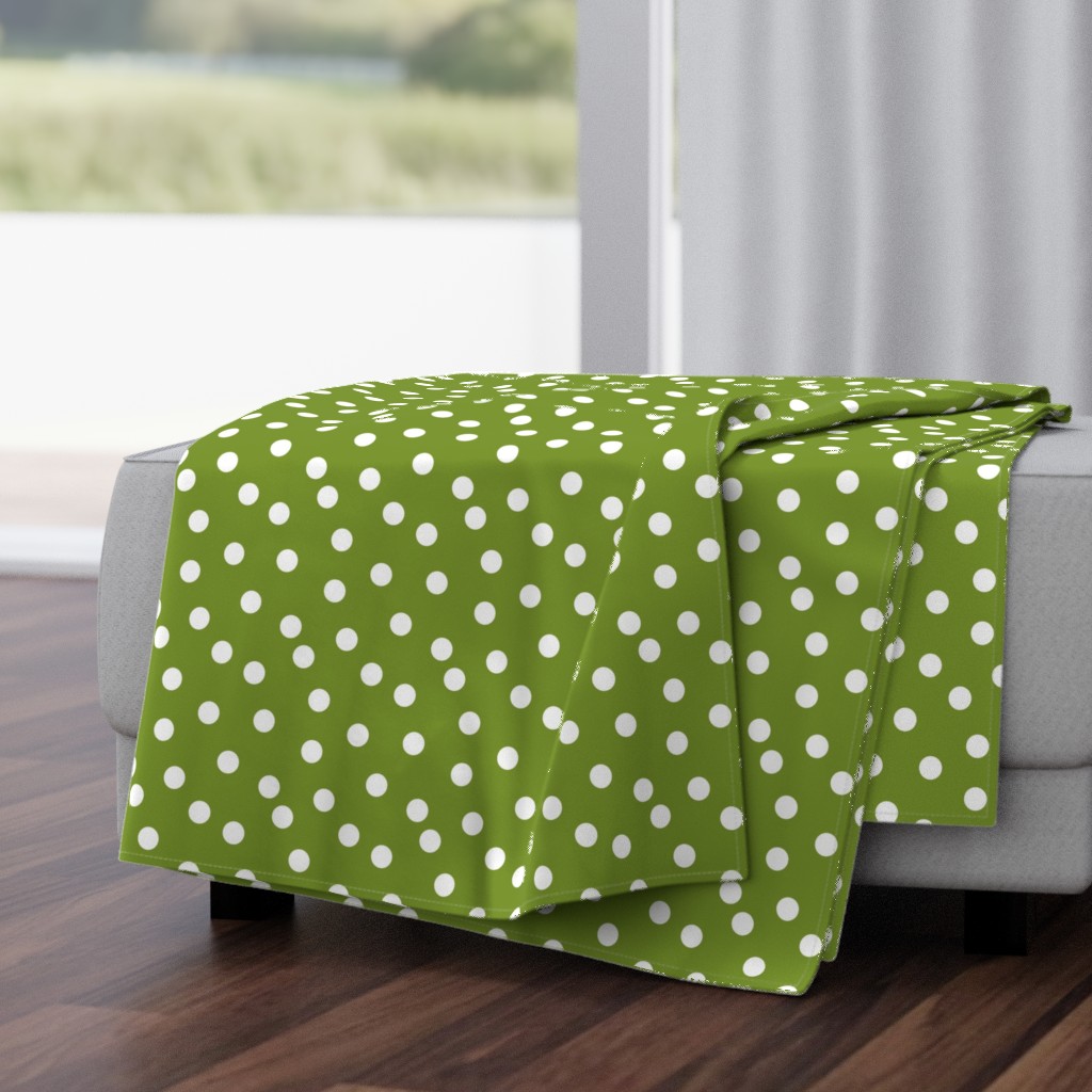 Polka Dots - Moss Green by Andrea Lauren