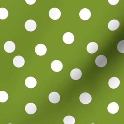 Polka Dots - Moss Green by Andrea Lauren