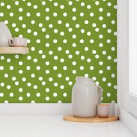 Polka Dots - Moss Green by Andrea Lauren