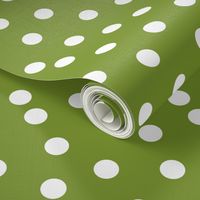 Polka Dots - Moss Green by Andrea Lauren