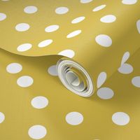 Polka Dots - Mustard by Andrea Lauren