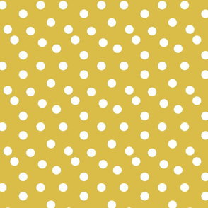 Polka Dots - Mustard by Andrea Lauren