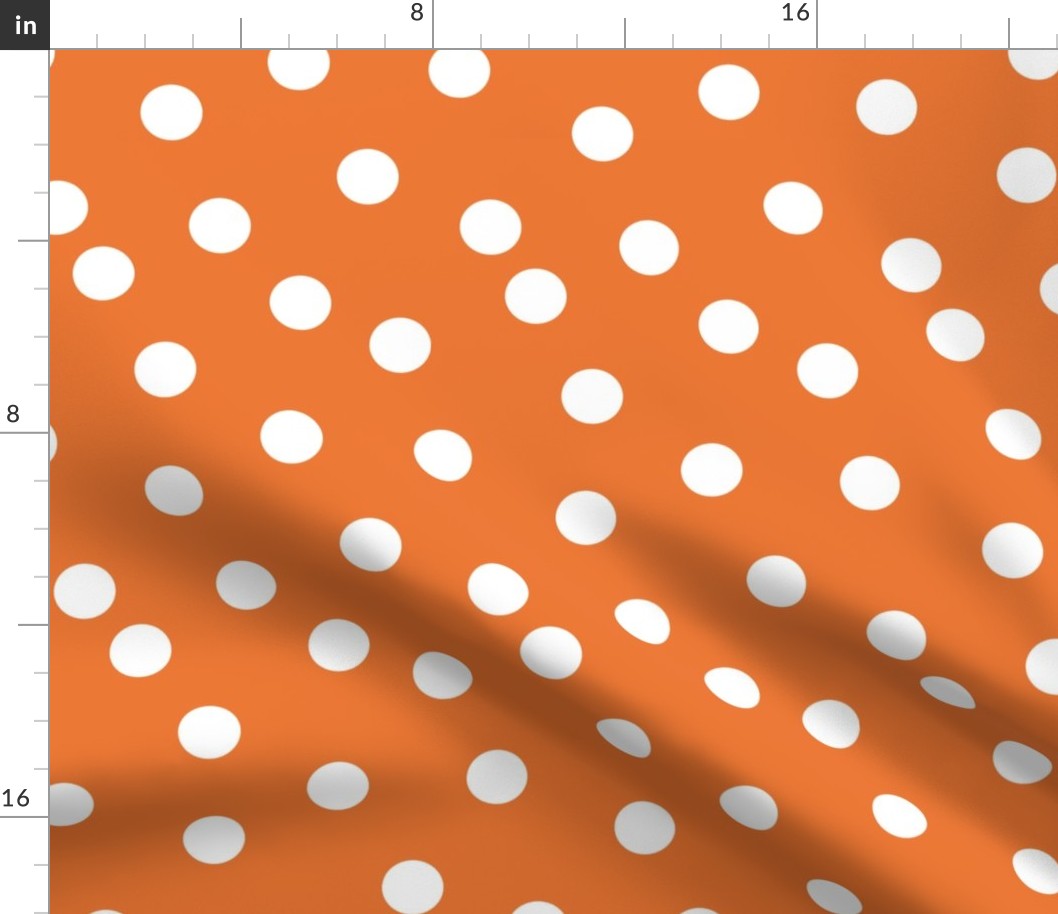 Polka Dots - Orange by Andrea Lauren