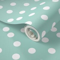 dots // mint dot spots polka dot baby nursery simple dot mint and white fabric for nursery