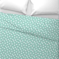 dots // mint dot spots polka dot baby nursery simple dot mint and white fabric for nursery
