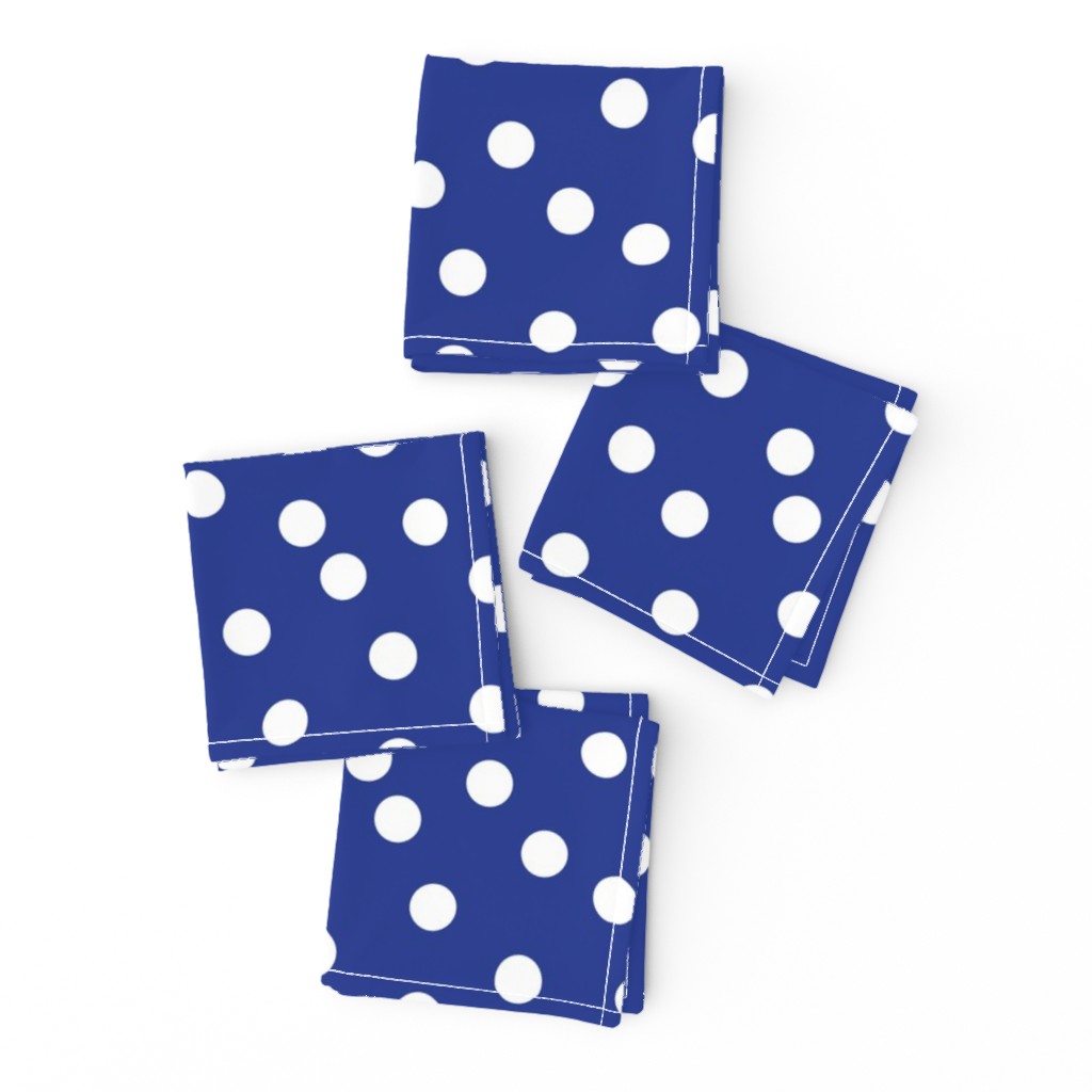 Polka Dots - Cobalt Blue by Andrea Lauren