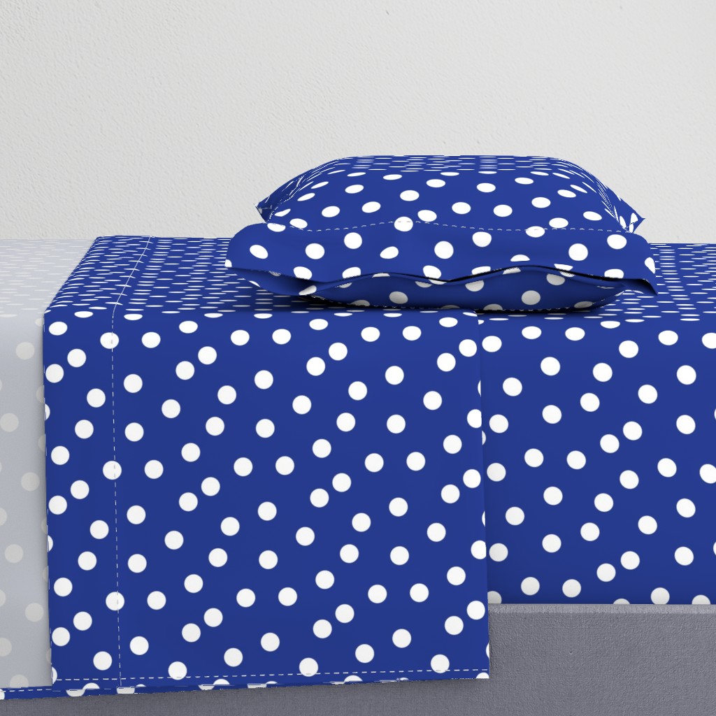 Polka Dots - Cobalt Blue by Andrea Lauren