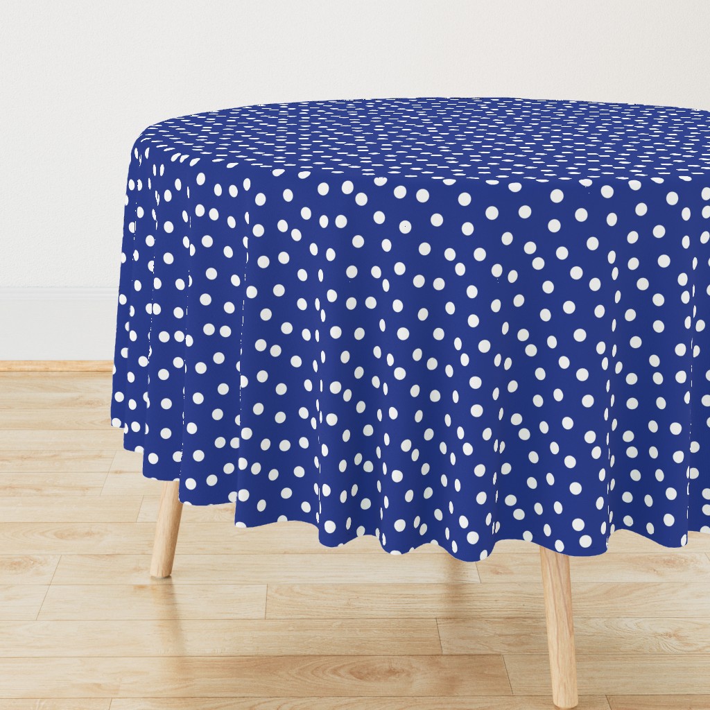 Polka Dots - Cobalt Blue by Andrea Lauren