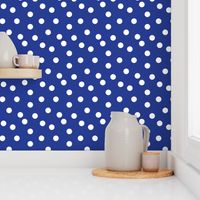 Polka Dots - Cobalt Blue by Andrea Lauren