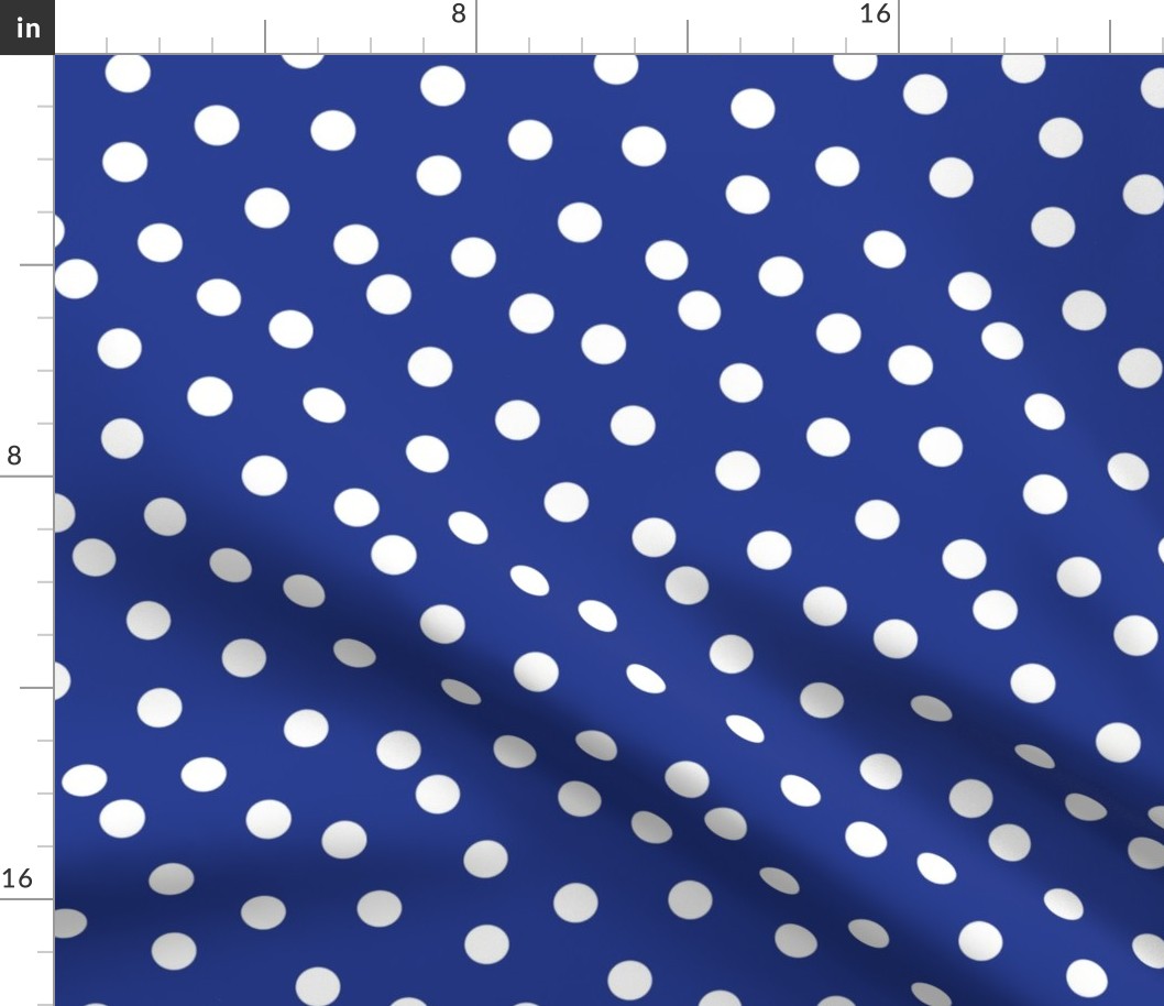 Polka Dots - Cobalt Blue by Andrea Lauren