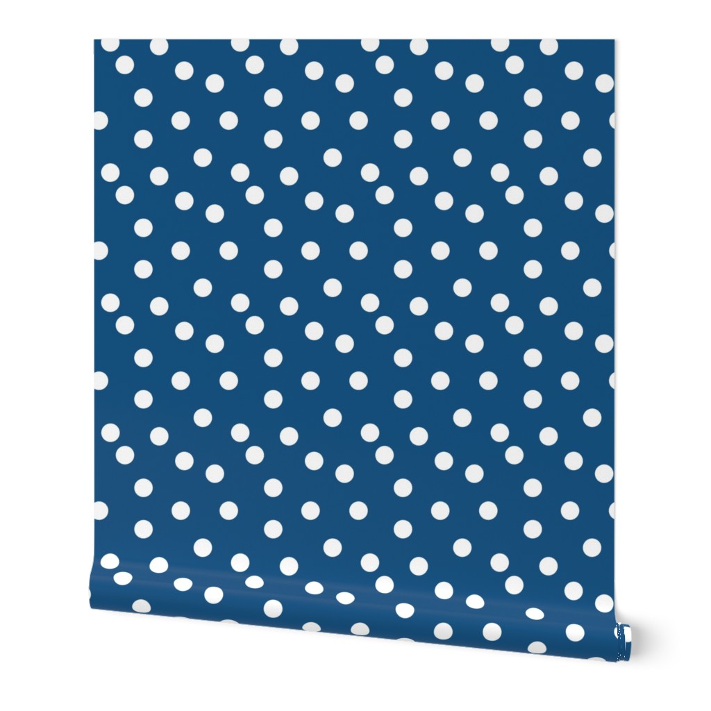 Polka Dots - Denim Blue by Andrea Lauren