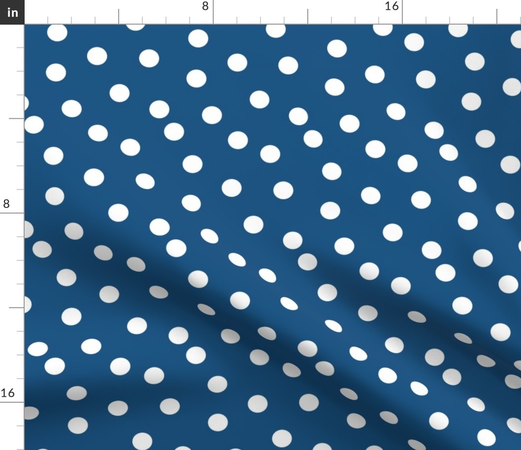 Polka Dots - Denim Blue by Andrea Lauren