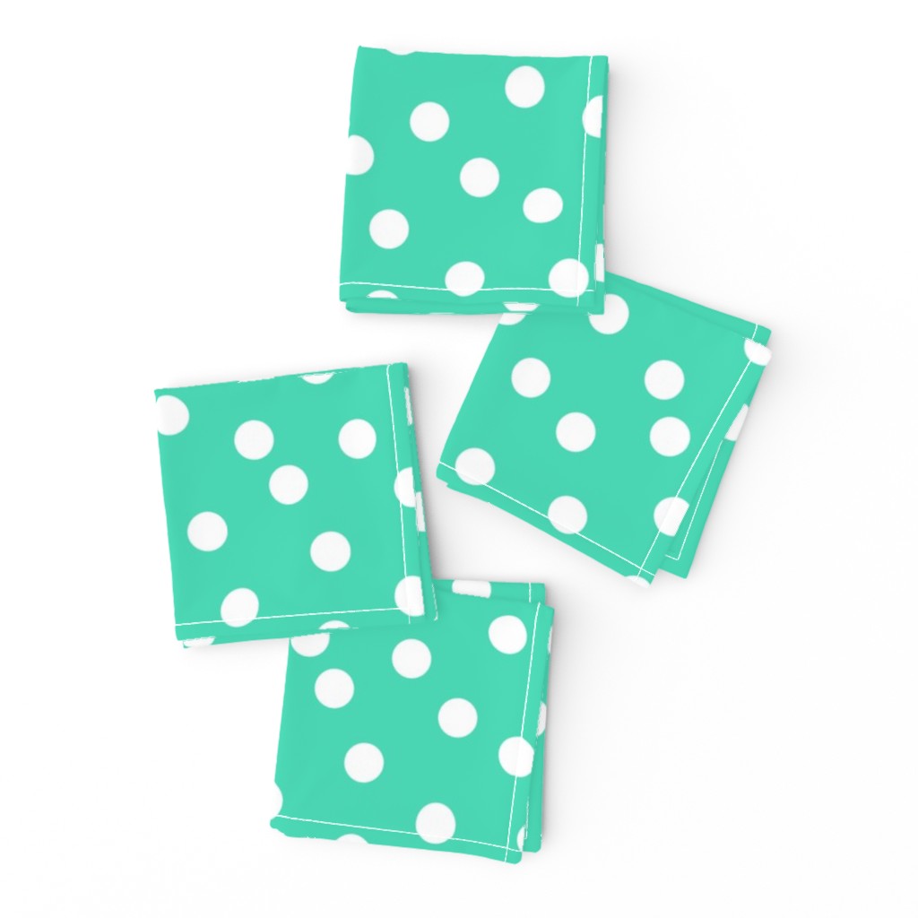 Polka Dots - Light Jade by Andrea Lauren