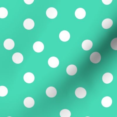 Polka Dots - Light Jade by Andrea Lauren