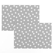 dot fabric // grey dots spots polka dot gray dots baby nursery simple coordinate grey dots fabric