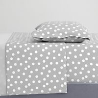 dot fabric // grey dots spots polka dot gray dots baby nursery simple coordinate grey dots fabric