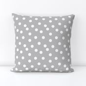 dot fabric // grey dots spots polka dot gray dots baby nursery simple coordinate grey dots fabric