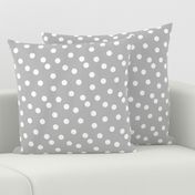 dot fabric // grey dots spots polka dot gray dots baby nursery simple coordinate grey dots fabric