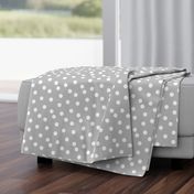 dot fabric // grey dots spots polka dot gray dots baby nursery simple coordinate grey dots fabric