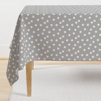 dot fabric // grey dots spots polka dot gray dots baby nursery simple coordinate grey dots fabric