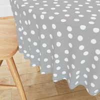 dot fabric // grey dots spots polka dot gray dots baby nursery simple coordinate grey dots fabric