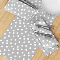 dot fabric // grey dots spots polka dot gray dots baby nursery simple coordinate grey dots fabric