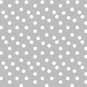 Gray Dots Fabric, Wallpaper and Home Decor | Spoonflower